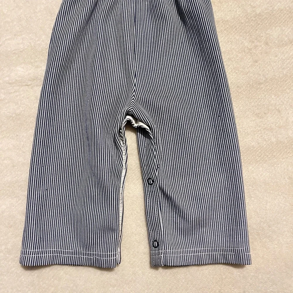 Vintage Carters Boys Overalls‎ 18 Months Blue Stripe Train Conductor Made in USA